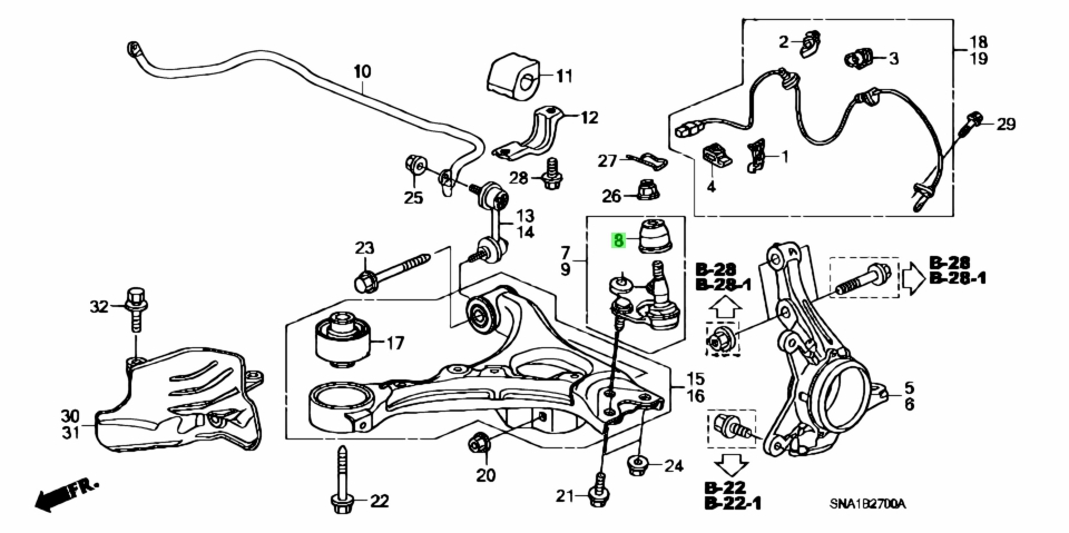 Honda 51225 sma 013