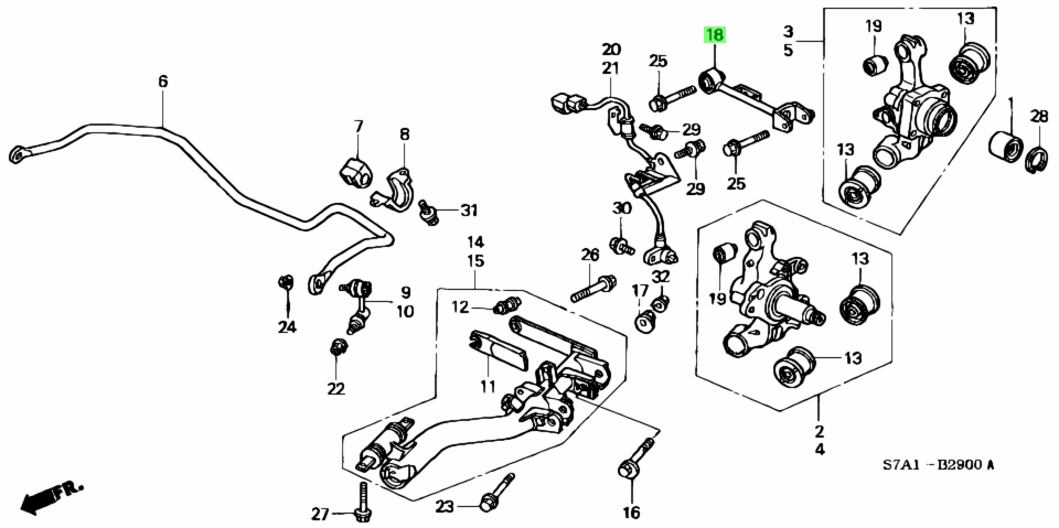 Honda52390-S7A-000(52390S7A000)