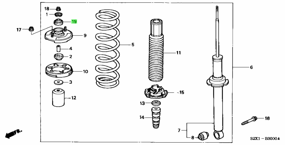 Honda 52631-S5A-004 (52631S5A004)