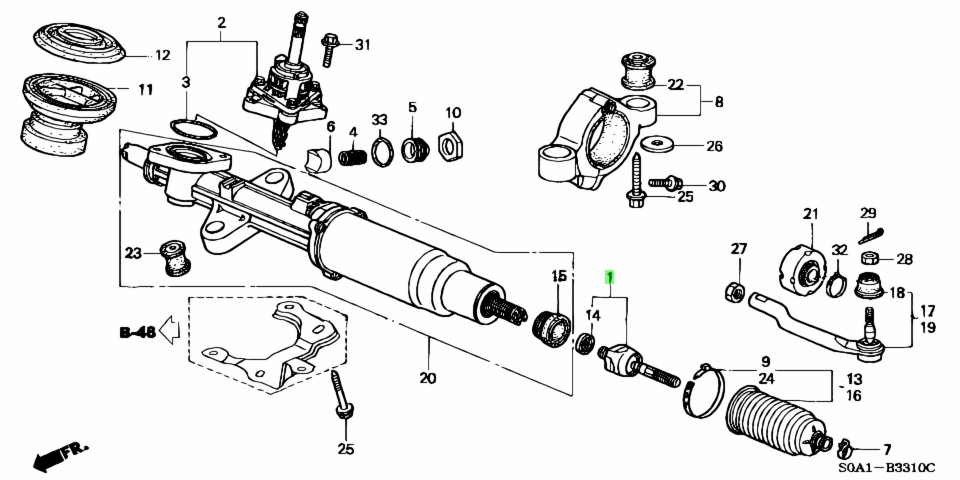 Honda53010-S0A-900(53010S0A900)