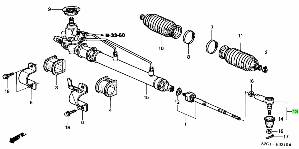 Honda53540-SX8-T01(53540SX8T01)