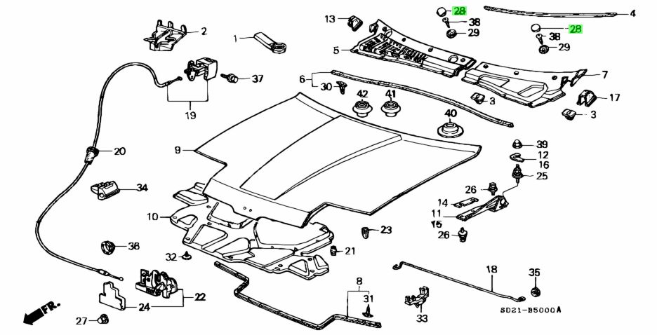 Honda 60658-SD2-000 (60658SD2000)