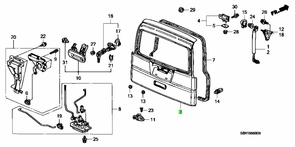 Buy Genuine Honda 68100S4R000ZZ (68100-S4R-000ZZ) Panel, Door for Honda ...