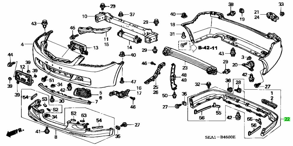 Схема запчастей honda