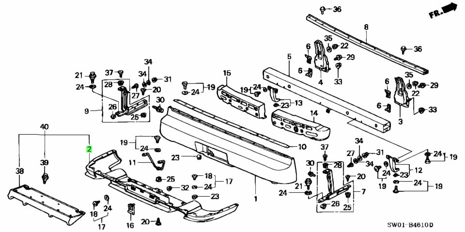 Buy Genuine Honda 71511SL0000ZZ (71511-SL0-000ZZ) Skirt Comp., Rr