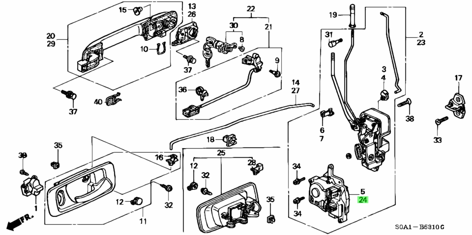 Карта двери хонда срв 3