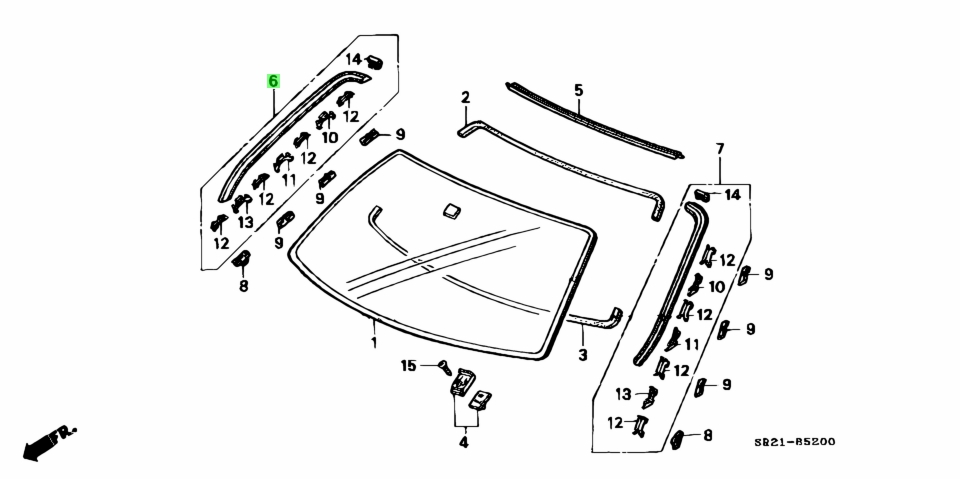 Buy Genuine Honda 73152SR2003 (73152-SR2-003) Molding Assy., R. Fr ...