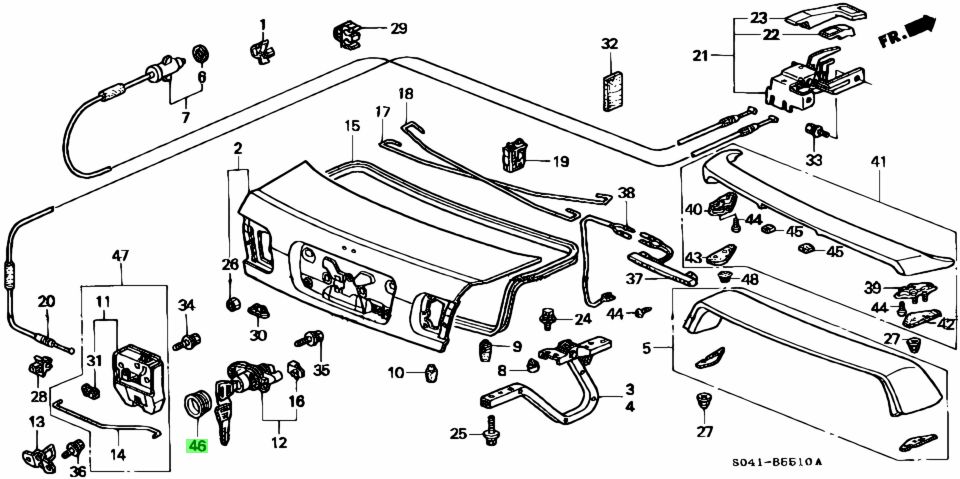 Buy Genuine Honda 74815SK8000 (74815-SK8-000) Grommet, Key Cylinder ...