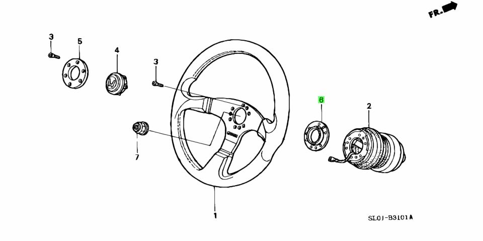 Buy Genuine Honda 78518SL0Z01 (78518-SL0-Z01) Washer for