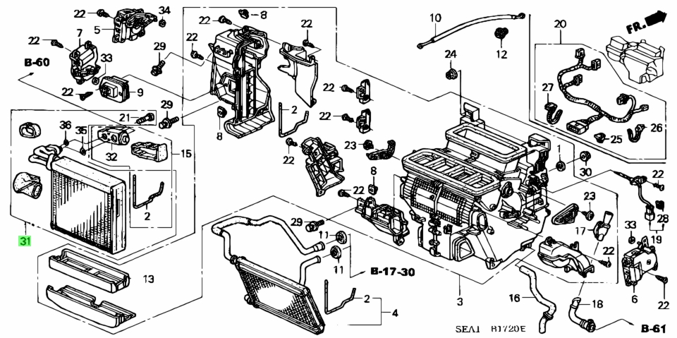 Buy Genuine Honda 80211SEA941 (80211-SEA-941) Evaporator Comp. for ...