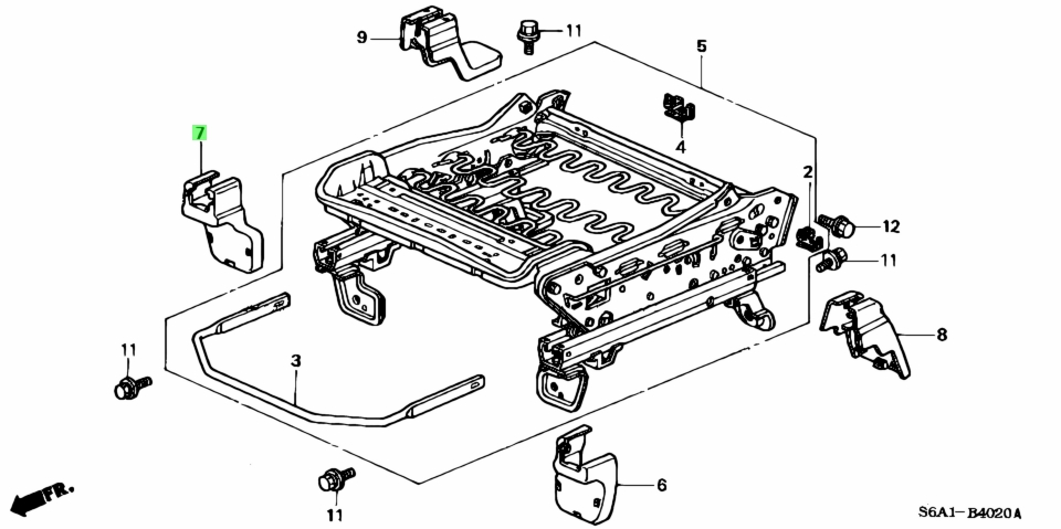 Buy Genuine Honda 81594S6A003ZA (81594-S6A-003ZA) Cover, L. Fr. Inner ...