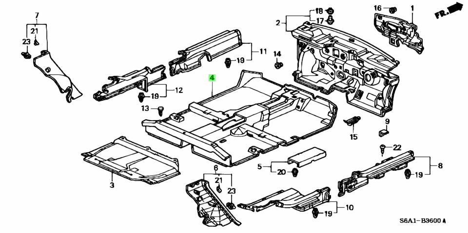 Схема запчастей honda hr v