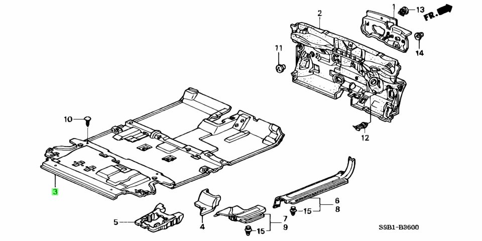 Buy Genuine Honda 83301S9A013ZC (83301-S9A-013ZC) Carpet, Floor *yr314L ...