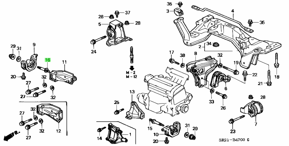 Buy Genuine Honda 90133sr3010 (90133-sr3-010) Bolt, R. Fr. Stopper 