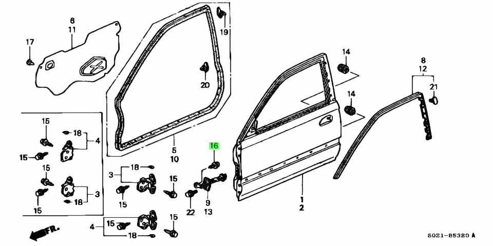 Buy Genuine Honda 90141S04000 (90141-S04-000) Bolt, Flange 8X22. Prices ...