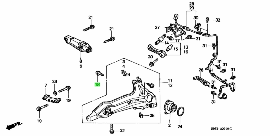 Хонда срв передняя подвеска схема рд1