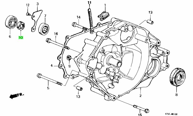 Buy Genuine Honda 91216PA0003 (91216-PA0-003) Oil Seal, 22X35X7
