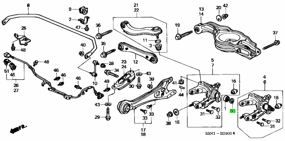 Buy Genuine Honda 9452075000 (94520-75000) Circlip, Internal, 75Mm ...