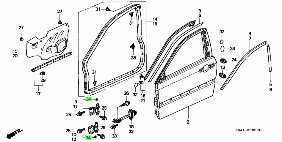 Buy Genuine Honda 9454006014 (94540-06014) E-Ring, 6Mm. Prices, fast ...