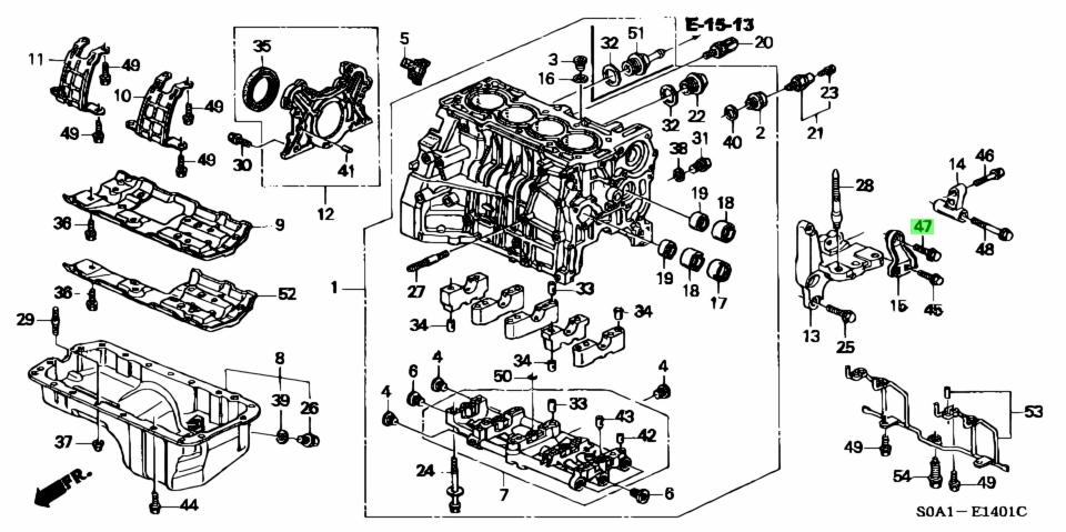 Схема двигателя b20b honda