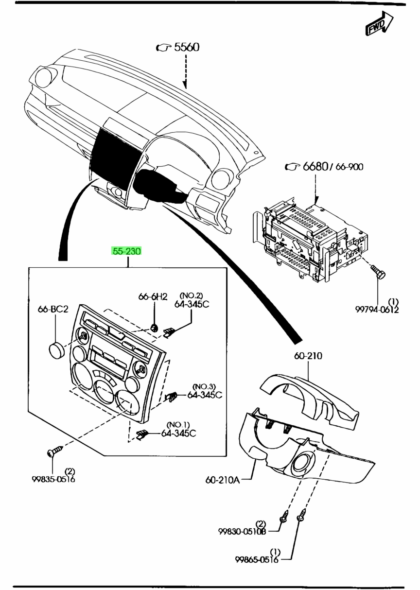 Комбинация приборов Mazda Premacy CP8W FP DE