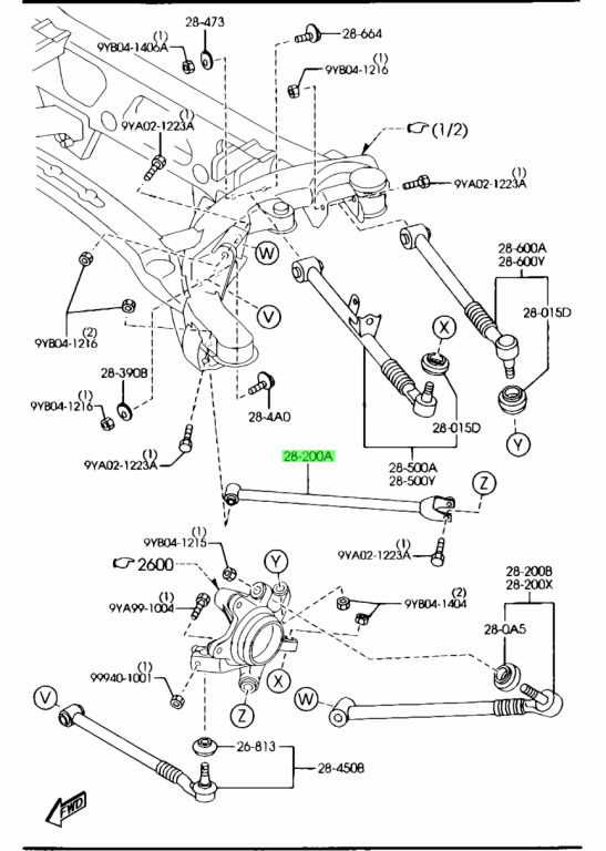 Buy Genuine Mazda F18928200A Trailing Link for Mazda RX-8. Prices, fast ...