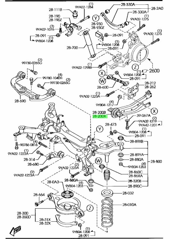 Buy Genuine Mazda G21D28250F Trailing Link (L). Prices, fast shipping ...