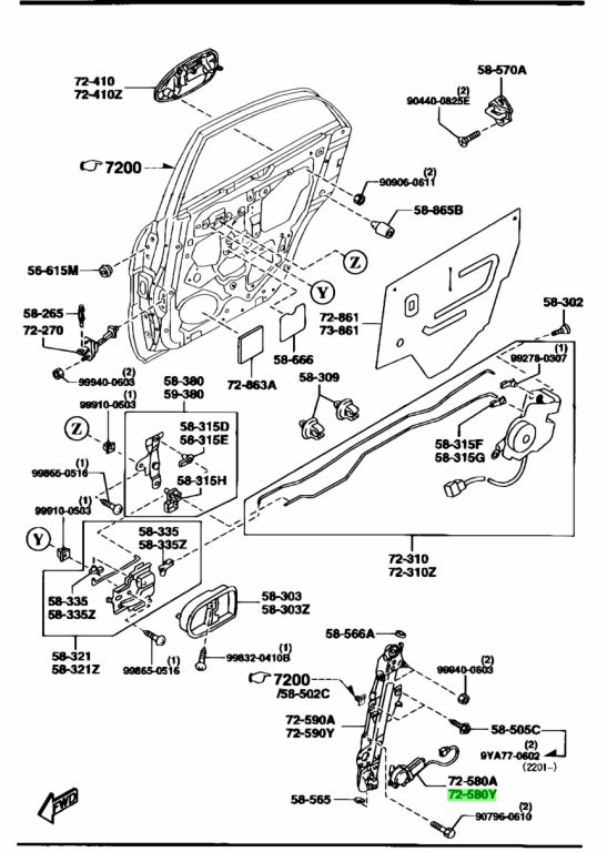 Buy Genuine Mazda GG3E7358X Power Window Motor (L). Prices, fast