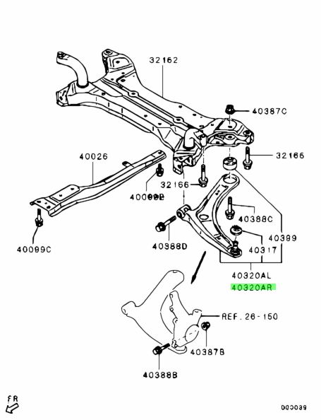 Buy Genuine Mitsubishi 4013A010 Arm Assy,fr Susp,lwr Rh. Prices, fast ...