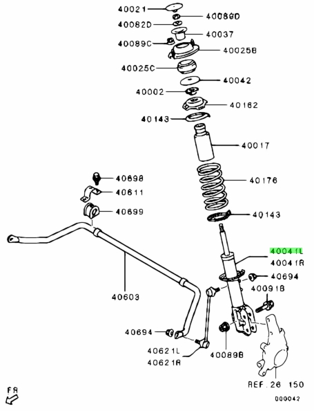 Buy Genuine Mitsubishi 4060A277 Strut,fr Susp,lh for Mitsubishi i ...