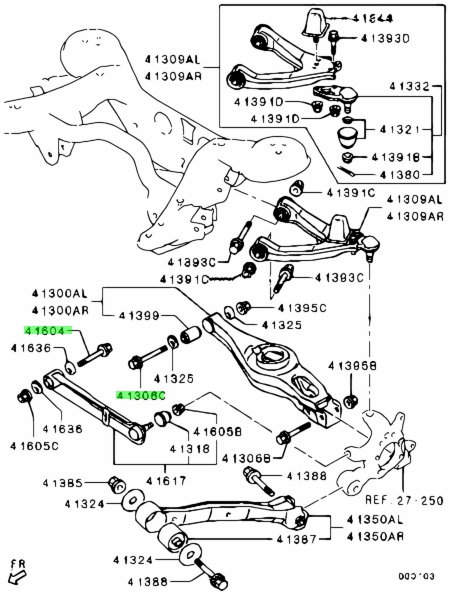 Buy Genuine Mitsubishi 4113A053 Bolt,rr Susp Assist Link;bolt,rr Susp ...