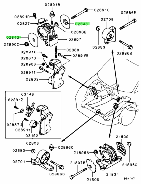 Buy Genuine Mitsubishi MB309927 Stopper,eng Fr Mounting Cushion;stopper ...