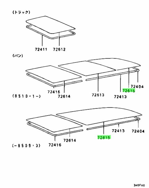 Buy Genuine Mitsubishi Mb Headlining Rr For Mitsubishi Minicab Prices Fast Shipping