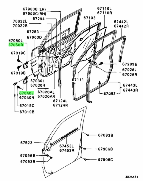 Buy Genuine Mitsubishi MB517721 Hinge,fr Door,lwr Lh;hinge,fr Door,lwr ...