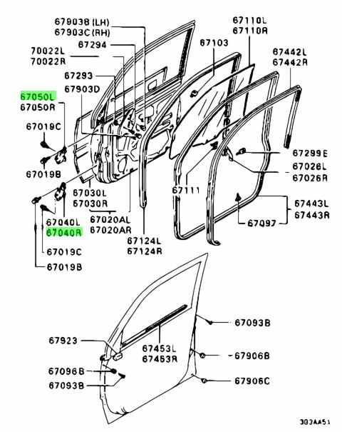 Buy Genuine Mitsubishi Mb517722 Hinge,fr Door,lwr Rh;hinge,fr Door,upr 