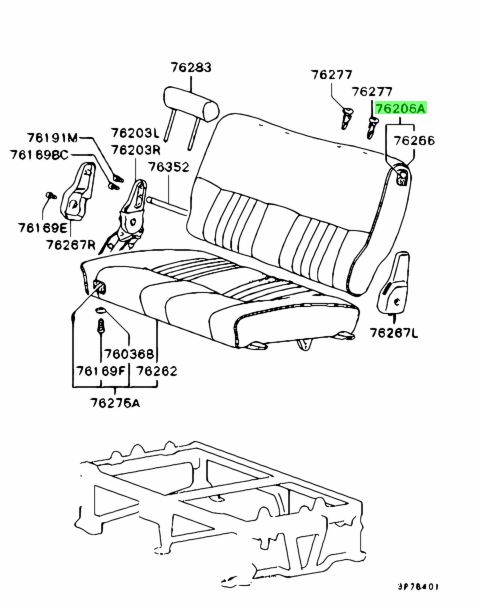 Buy Genuine Mitsubishi Mb Back Assy Nd Seat For Mitsubishi