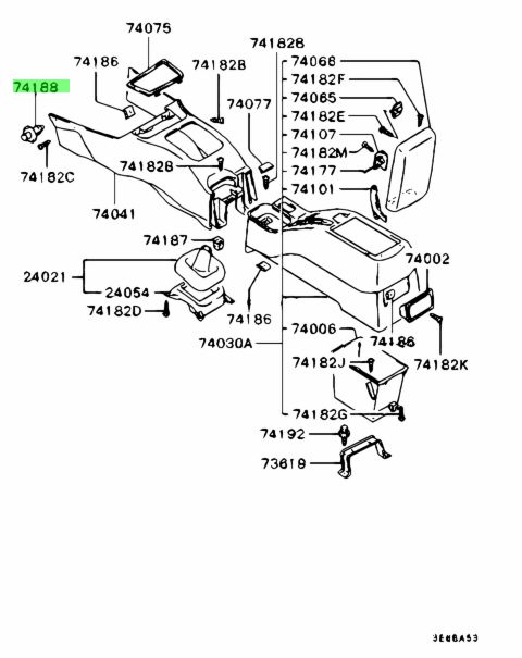 Клипса mitsubishi mu000977