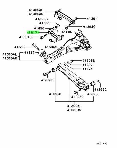 Buy Genuine Mitsubishi MB809223 Link,rr Susp Assist. Prices, fast ...