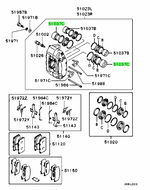 Buy Genuine Mitsubishi Mb Piston Fr Brake Caliper For Mitsubishi