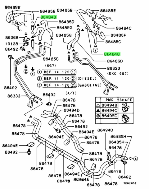 Buy Genuine Mitsubishi MB879871 Joint,rr Heater Piping. Prices, fast ...