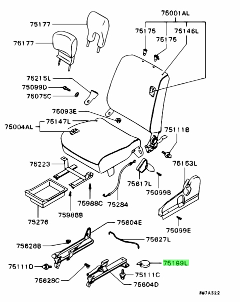 Buy Genuine Mitsubishi Mb Cover Fr Seat Anchor Rr Lh For Mitsubishi Minica Prices Fast