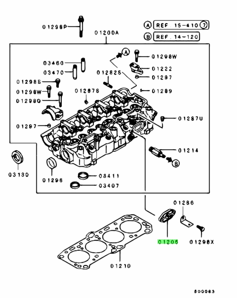 Buy Genuine Mitsubishi MD191756 Cover,cylinder Head Water Outlet Hole ...