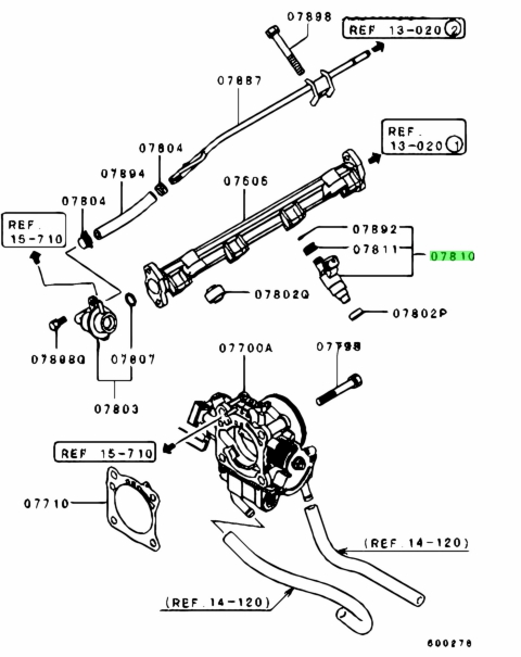 Buy Genuine Mitsubishi MD348478 Injector Kit,fuel. Photos, weight - Amayama