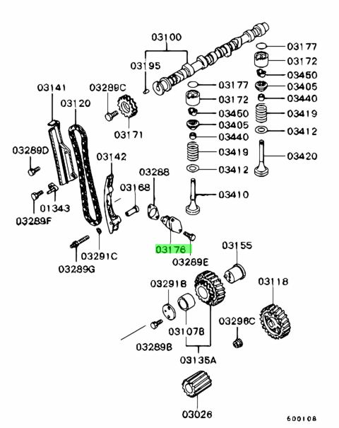 Buy Genuine Mitsubishi ME200248 Tensioner,timing Chain. Prices, fast ...