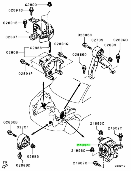 Buy Genuine Mitsubishi Mn Bracket T M Mounting Body Side For Mitsubishi Outlander Prices