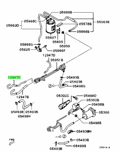 Buy Genuine Mitsubishi MQ909070 Hose emission Vacuum Control Equip For 