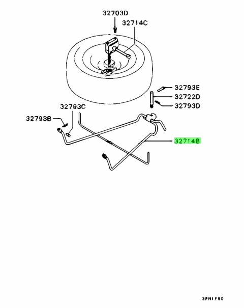 Buy Genuine Mitsubishi Mr Carrier Spare Tire For Mitsubishi Delica Prices Fast Shipping