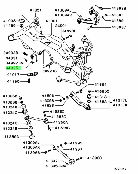 Buy Genuine Mitsubishi Mr Bracket Rr Diff Support For Mitsubishi