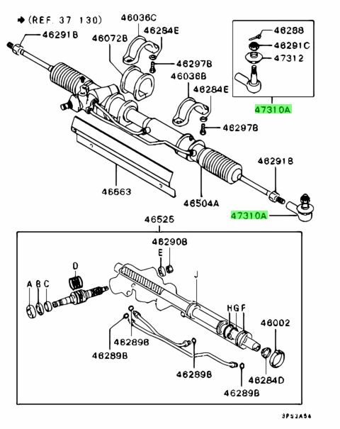 Buy Genuine Mitsubishi MR162710 End Assy,tie Rod. Prices, fast shipping ...