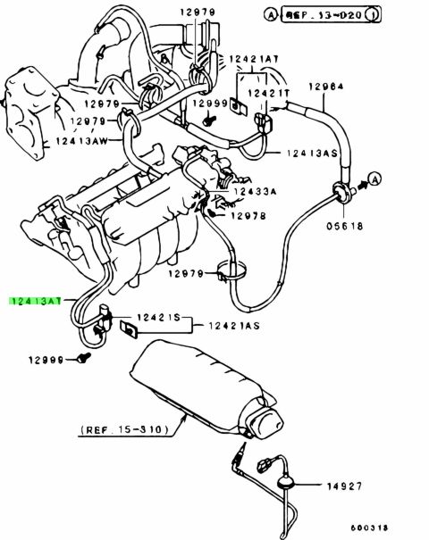 Buy Genuine Mitsubishi MR224938 Hose Assy emission Vacuum Control 